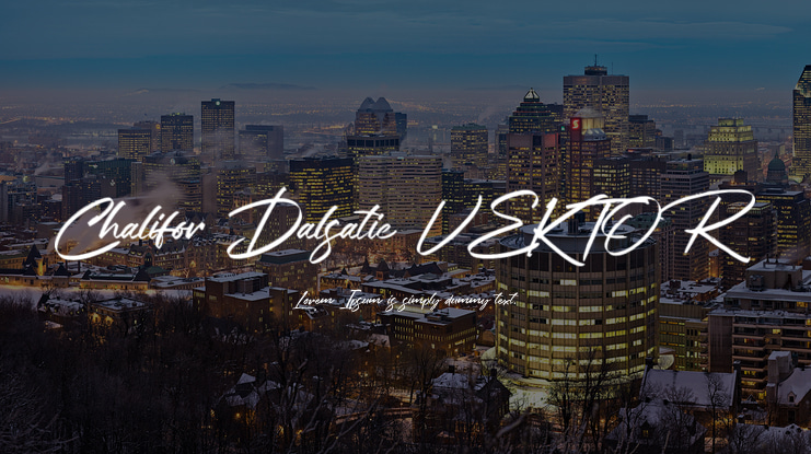 Chalifor Dalsatic VEKTOR Font