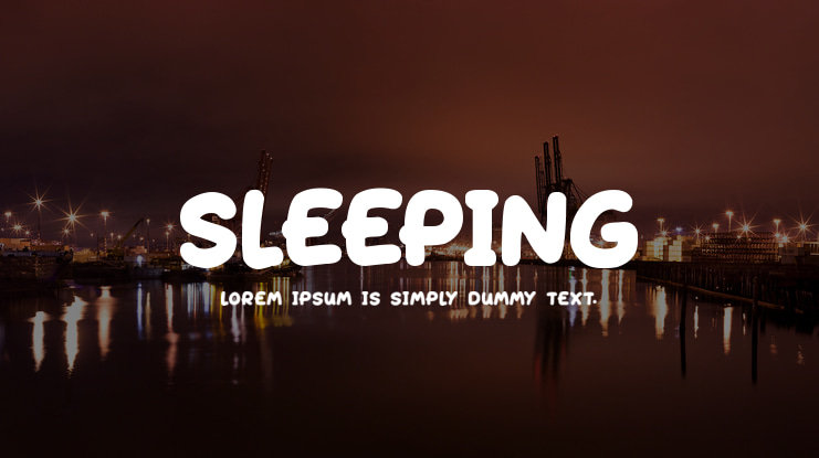Sleeping Font Family