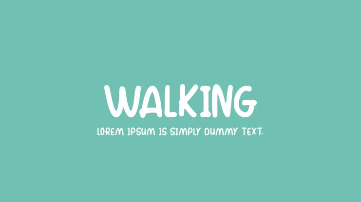 Walking Font Family