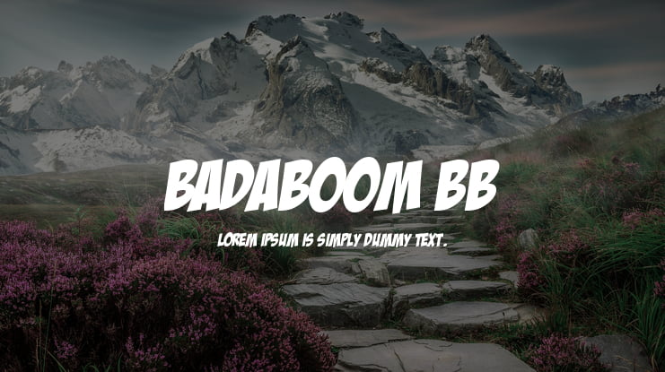 Badaboom BB Font