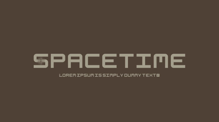 Spacetime Font