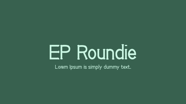 EP Roundie Font Family