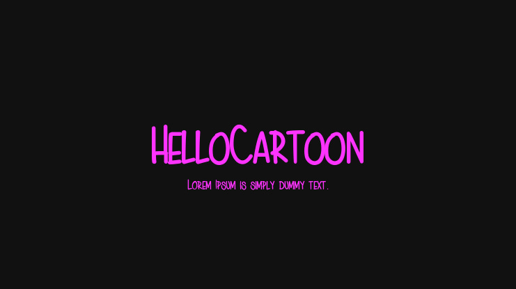 HelloCartoon Font