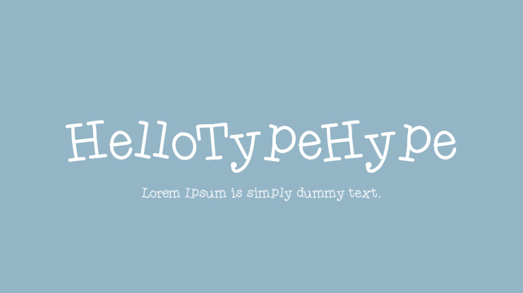 HelloTypeHype Font