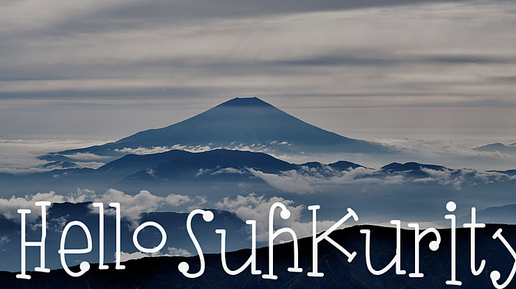HelloSuhKurity Font