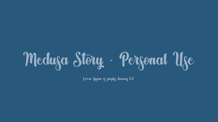 Medusa Story - Personal Use Font