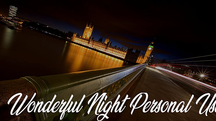 Wonderful Night Personal Use Font