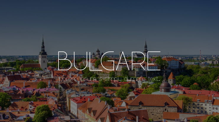BULGARE Font
