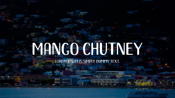 Mango Chutney Font