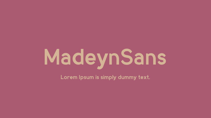 MadeynSans Font Family
