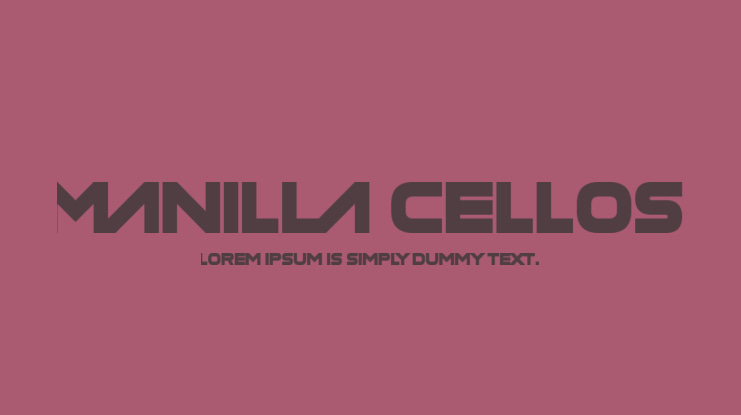 Manilla Cellos Font