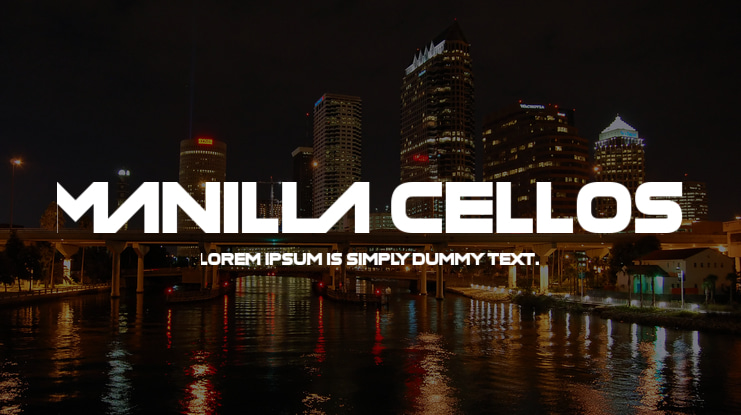 Manilla Cellos Font