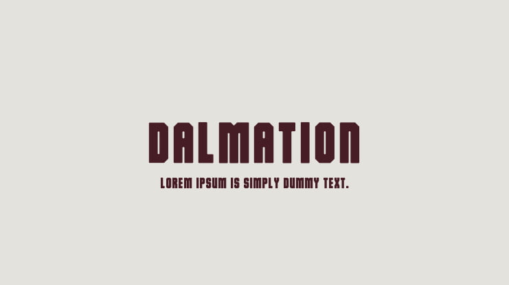 Dalmation Font