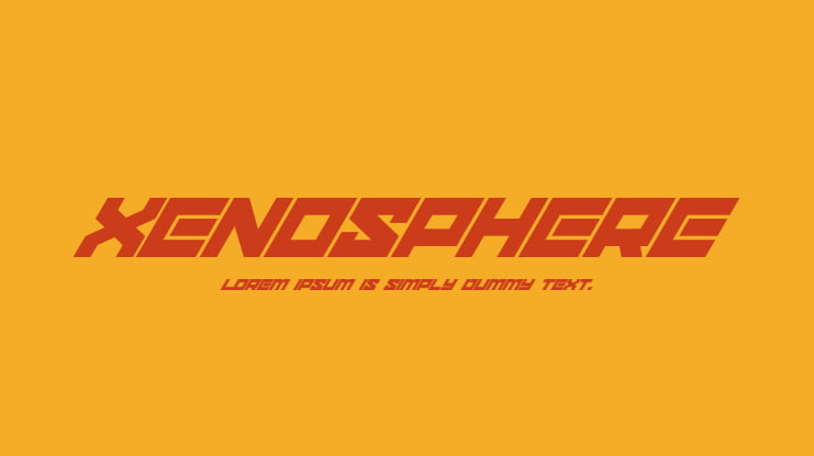 xenosphere Font Family