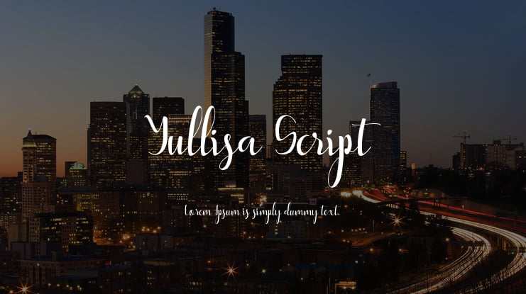 Yullisa Script Font Family