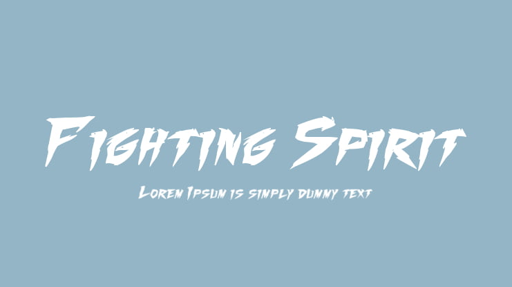 Fighting Spirit Font Family