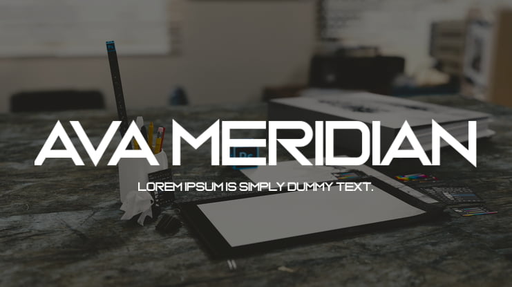 Ava Meridian Font
