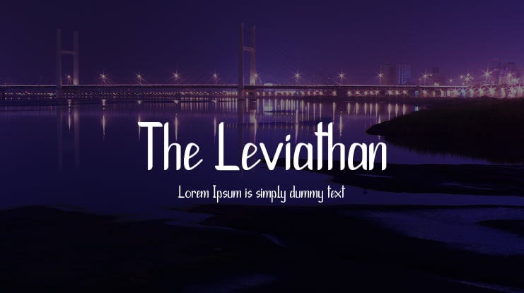 The Leviathan Font