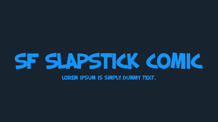 SF Slapstick Comic Font Family