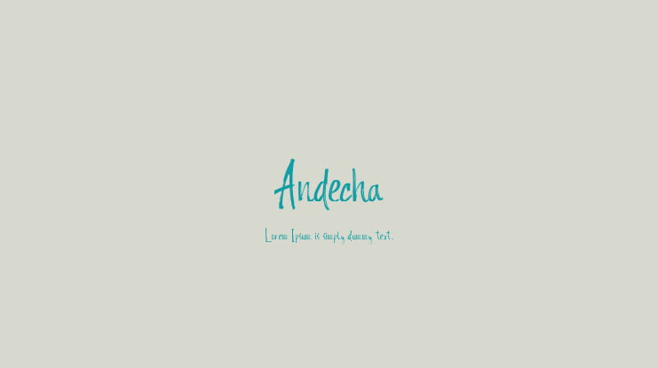 Andecha Font