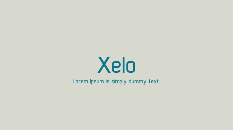 Xelo Font