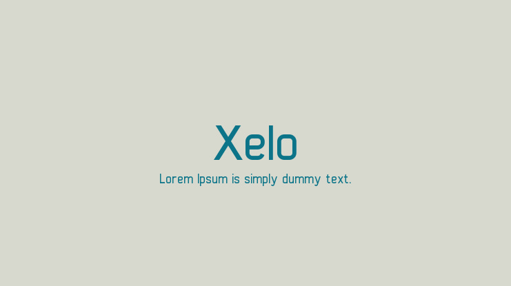 Xelo Font