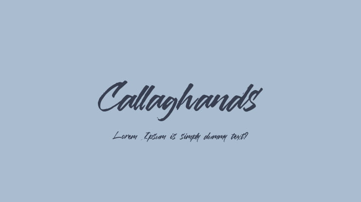 Callaghands Font Family