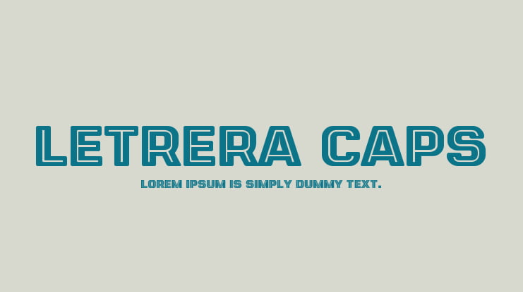 LETRERA CAPS Font