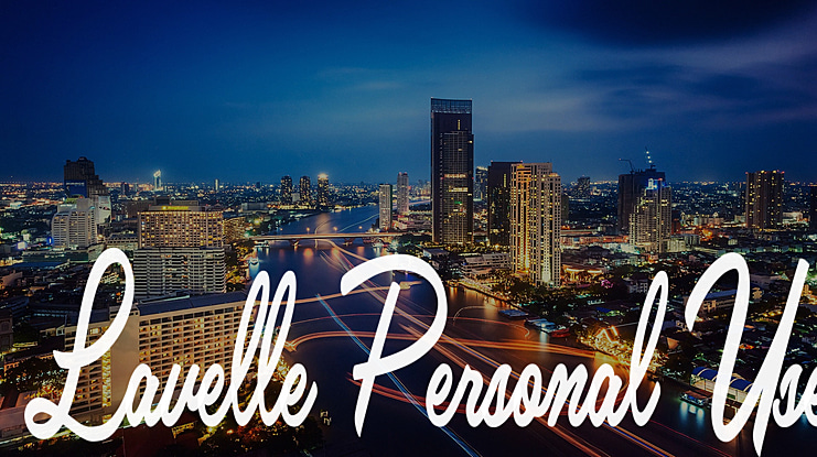 Lavelle Personal Use Font