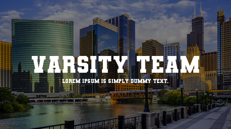 Varsity Team Font