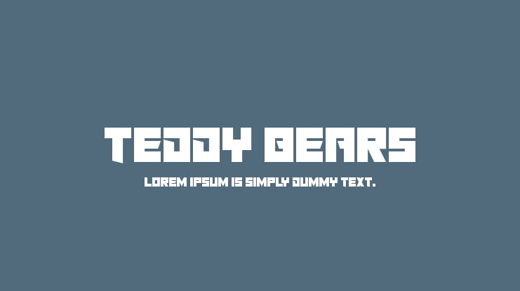 Teddy Bears Font
