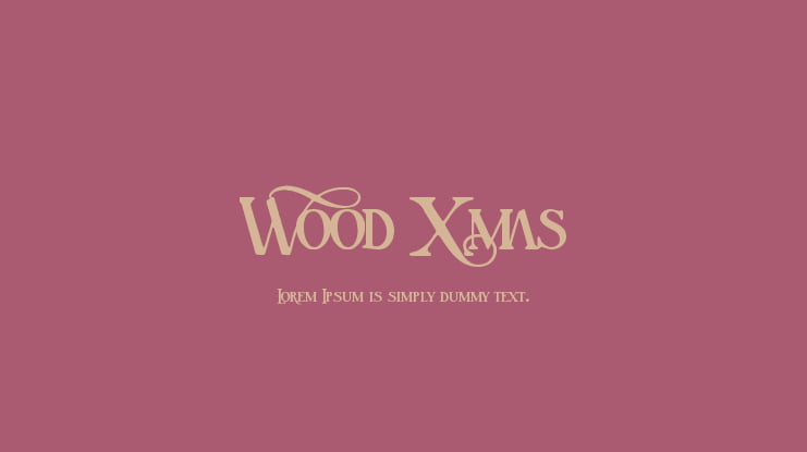 Wood Xmas Font