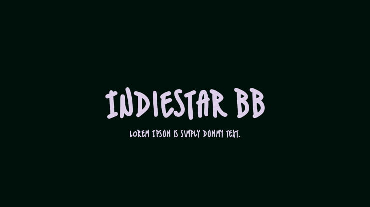 IndieStar BB Font Family