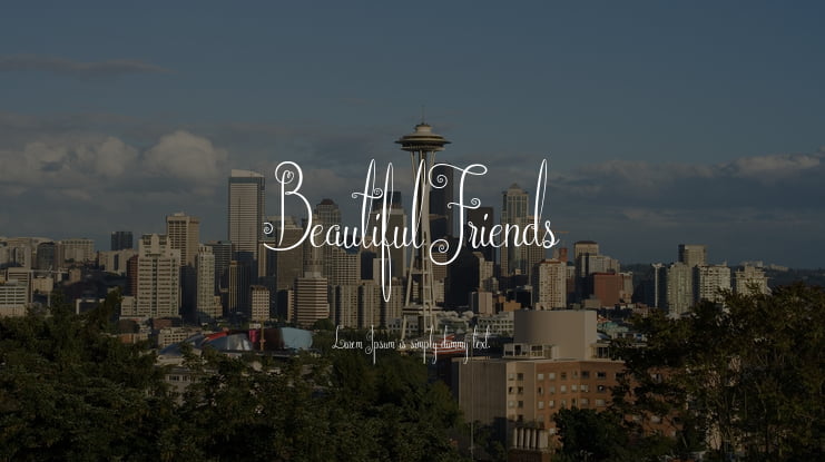 Beautiful Friends Font