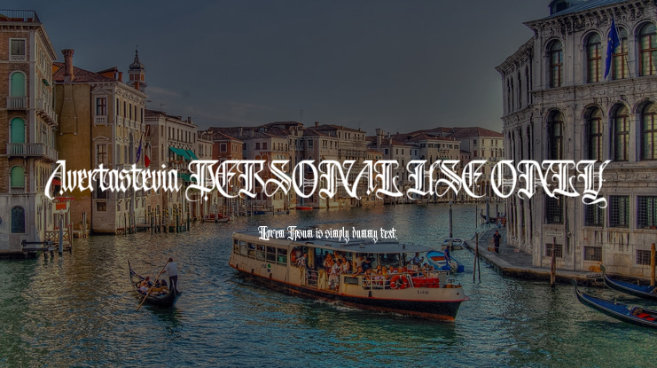 Avertastevia PERSONAL USE ONLY Font
