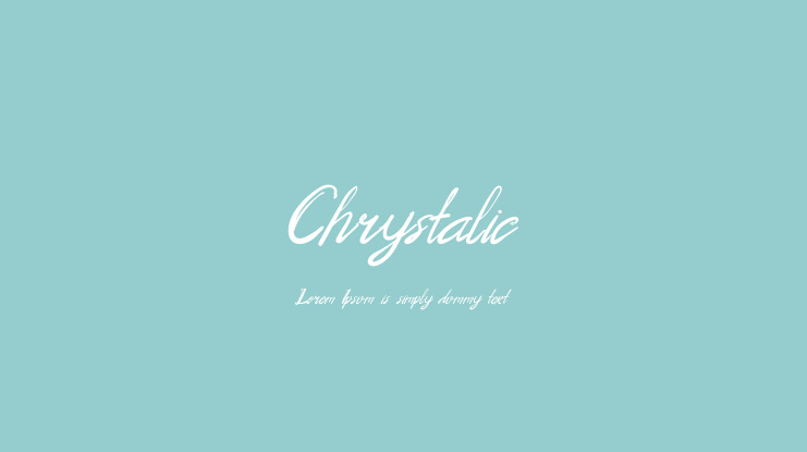 Chrystalic Font