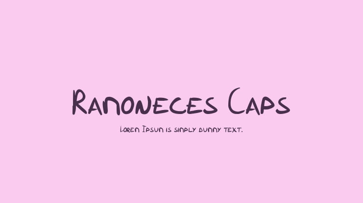 Ramoneces Caps Font