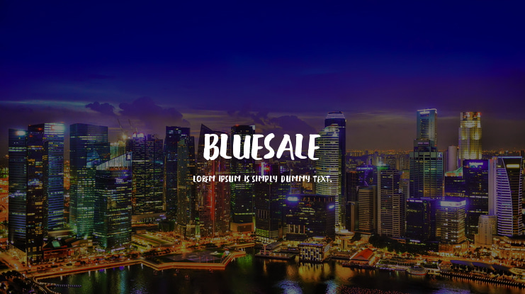 BLUESALE Font Family