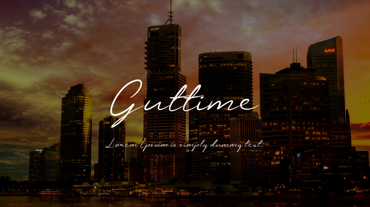 Guttime Font