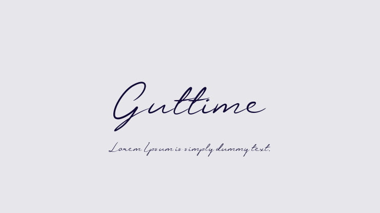 Guttime Font