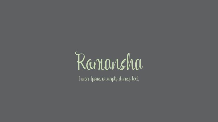 Romansha Font
