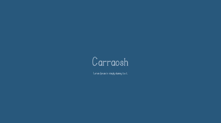 Carraosh Font