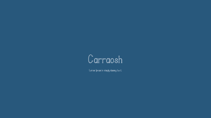 Carraosh Font