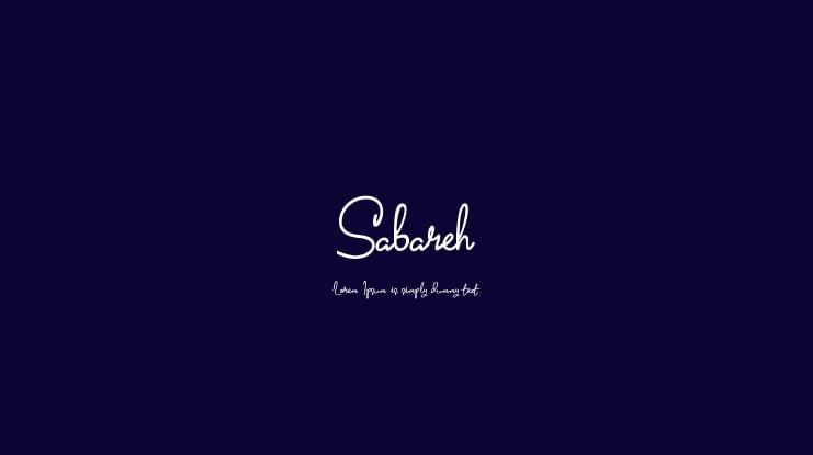 Sabareh Font