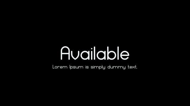Available Font