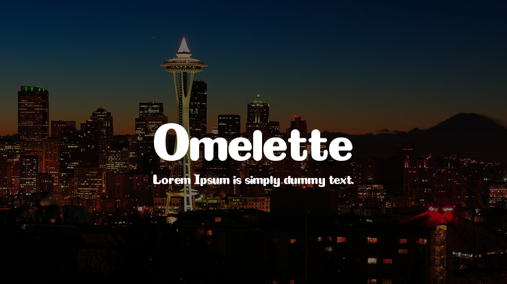 Omelette Font