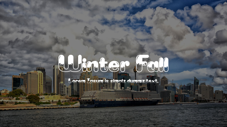 Winter Fall Font