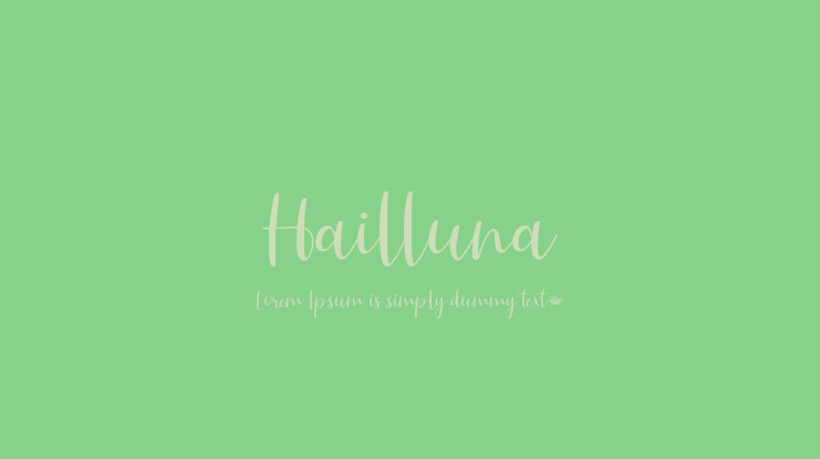 Hailluna Font