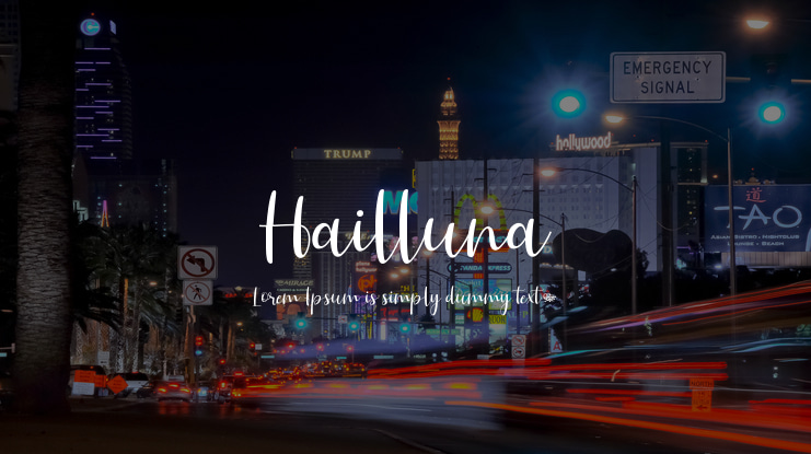 Hailluna Font