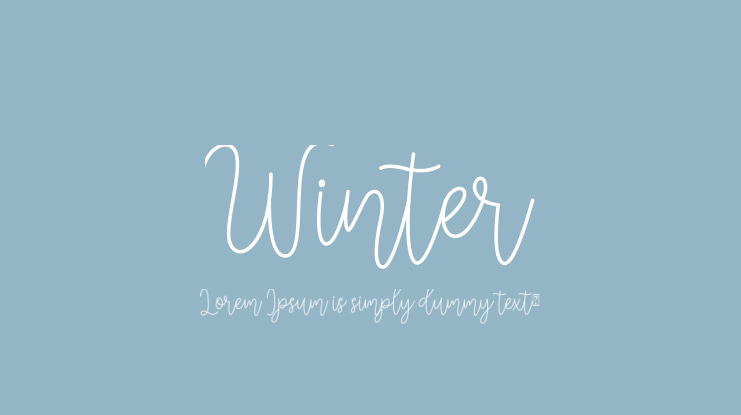 Winter Font